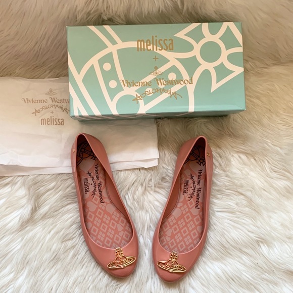 Vivienne Westwood Shoes - New! Vivien Westwood Logo Space Love Jelly Flats